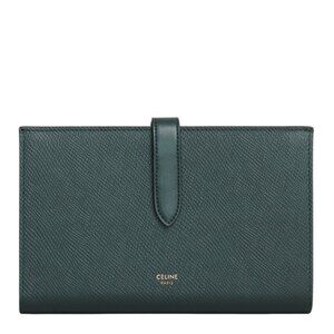 Celine Green Leather Continental Wallet